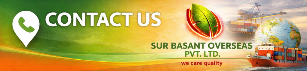 Contact Sur Basant Overseas Pvt. Ltd., trusted Indian exporter of agri and food products to global markets