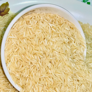 Premium Indian 1121 Basmati Steam Rice with extra-long grains and natural aroma